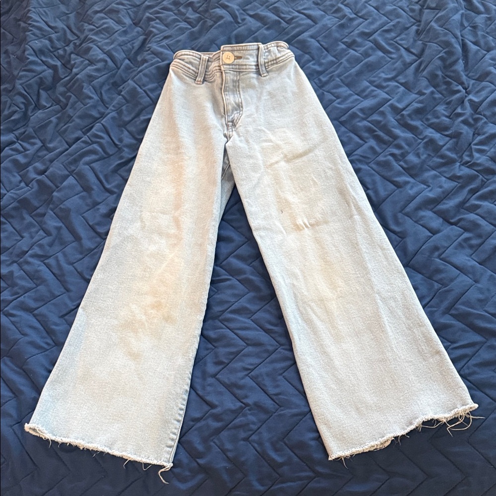 Zara Light Blue Flare Jeans